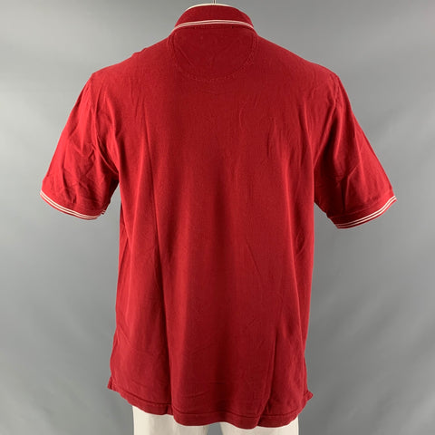 LACOSTE Size XL Red Cotton Polo