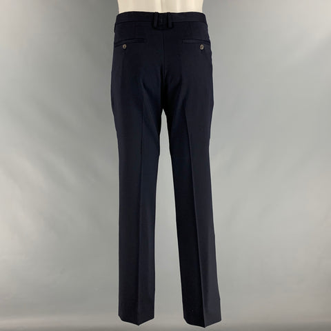 PAUL SMITH Taille 40 Costume simple boutonnage en laine marine