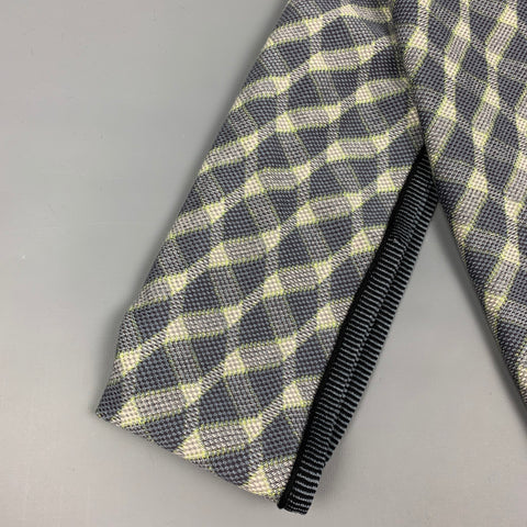 MISSONI Grey & Black Ombre Rayon Blend Scarf