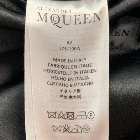 ALEXANDER MCQUEEN Size 42 Black Studded Wool  Mohair Sport Coat