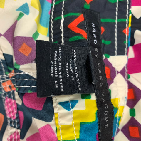 MARC by MARC JACOBS Size 34 Multi-Color Print Polyester Lace Up Shorts