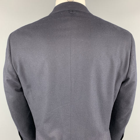 BLACK FLEECE Size 40 Navy Wool Notch Lapel Metal Buttons Sport Coat