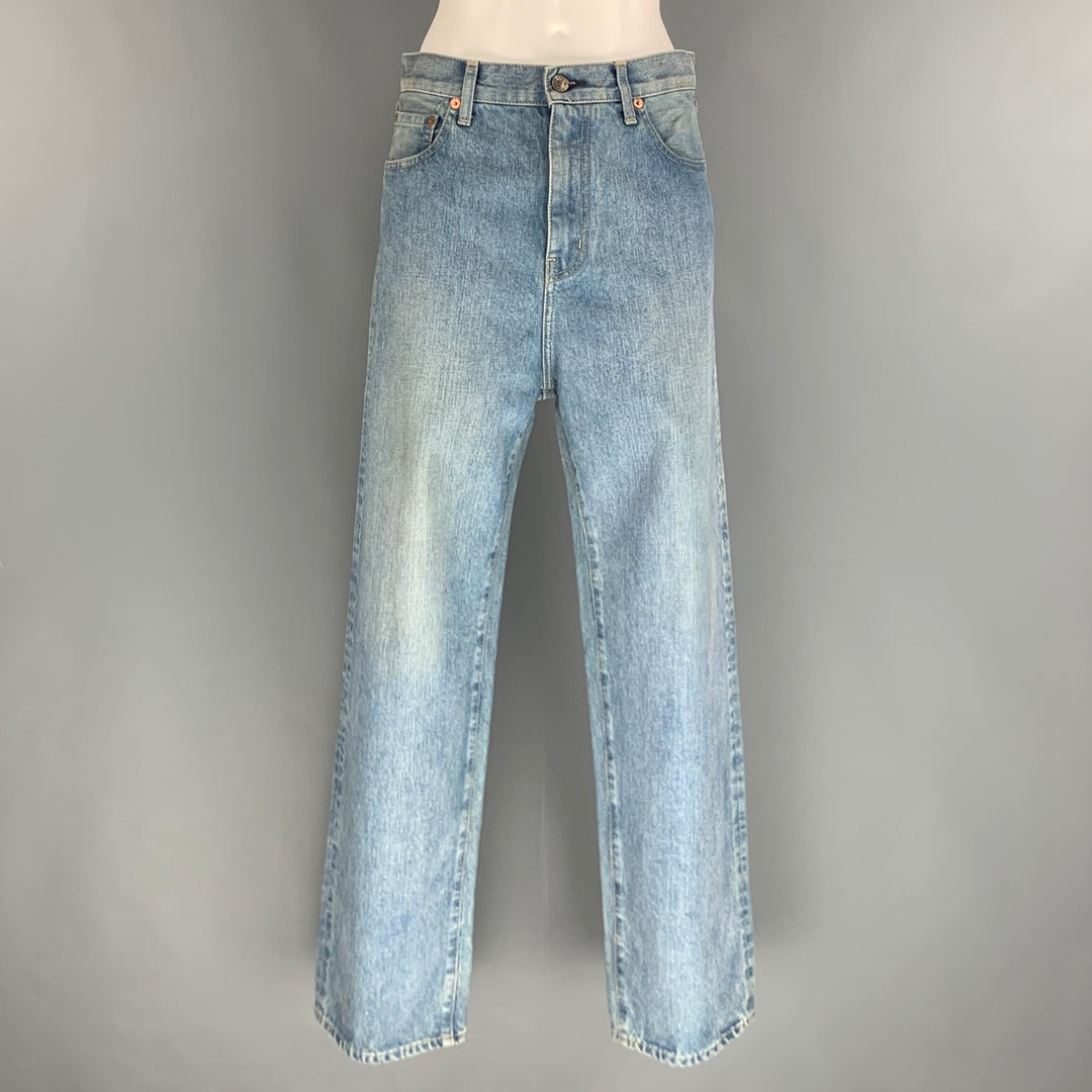 JUNYA WATANABE- LEVI'S Size XS Light Blue Denim Washed Wide Leg Jeans