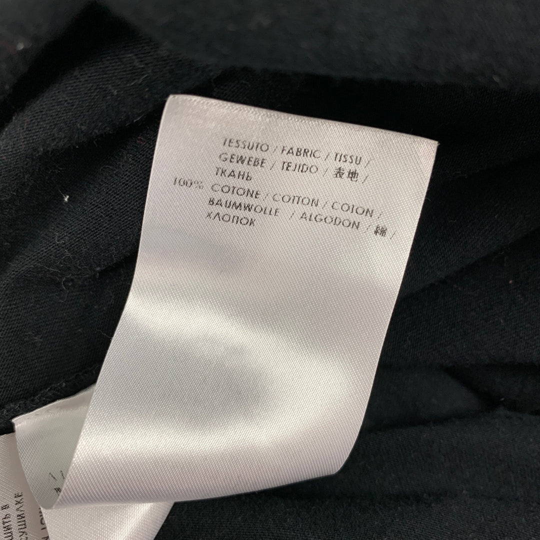 ALEXANDER MCQUEEN Size S Black Gold Skull Cotton Crew-Neck T-shirt