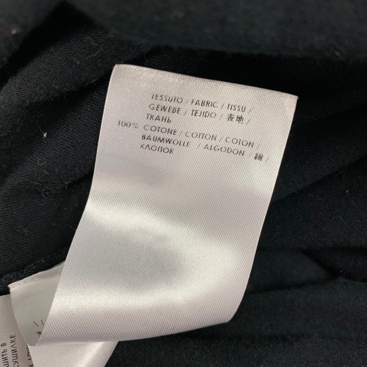ALEXANDER MCQUEEN Size S Black Gold Skull Cotton Crew-Neck T-shirt