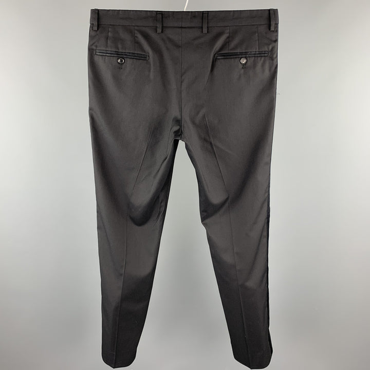 DOLCE & GABBANA Size 34 Black Wool Blend Zip Fly Dress Pants