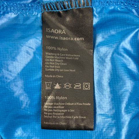 ISAORA Size S Royal Blue Nylon Windbreaker Jacket