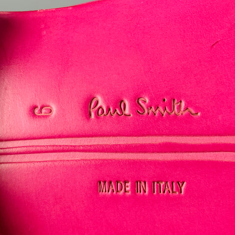PAUL SMITH Size 10 Fuchsia Pink Leather Slip On Loafers