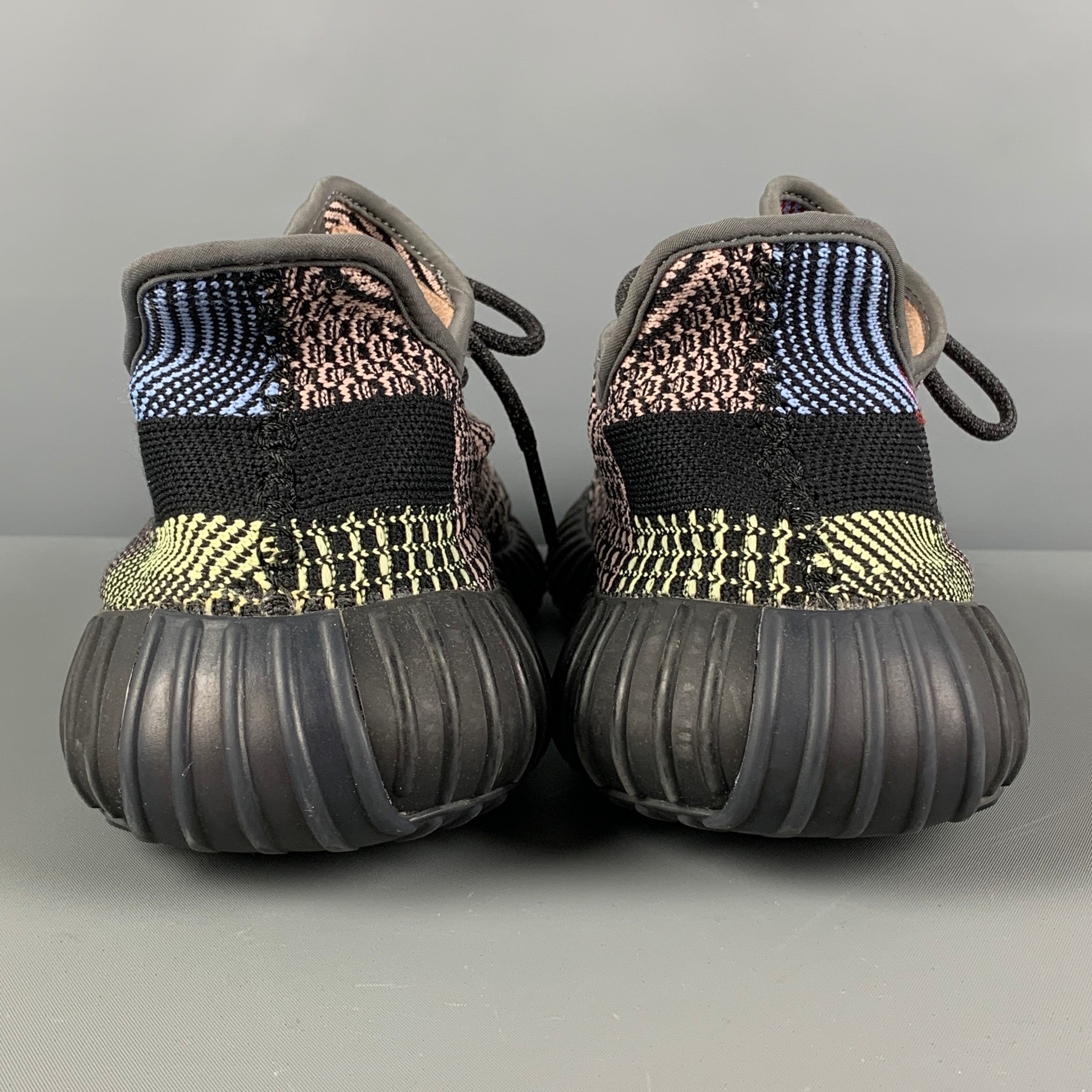 yeezy black and colorful