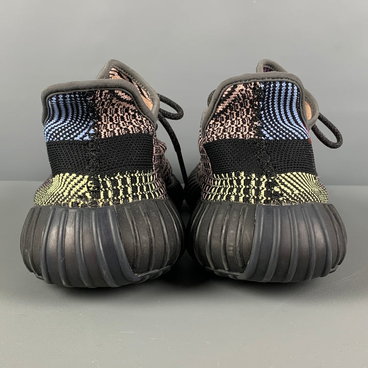 ADIDAS x YEEZY BOOST 350 V2 Taille 12 Baskets à lacets en tissus mélangés multicolores noirs