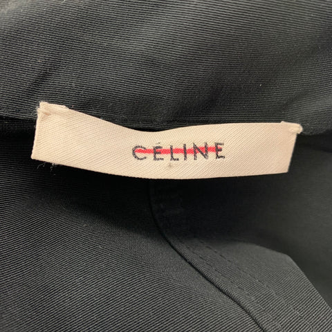 CELINE Size S Black Cotton Cargo Jumpsuit