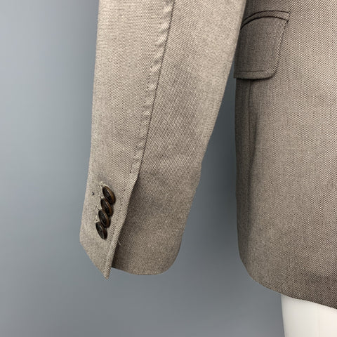 BANANA REPUBLIC Size 42 Regular Khaki Cotton Notch Lapel Sport Coat