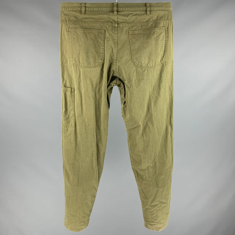 A.P.C. Size 34 Green Cotton Jean Cut Casual Pants