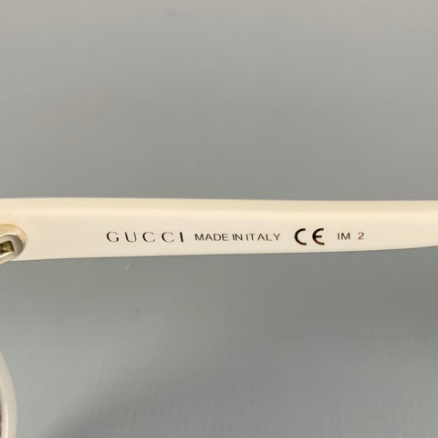 GUCCI Blue White Acetate Sunglasses
