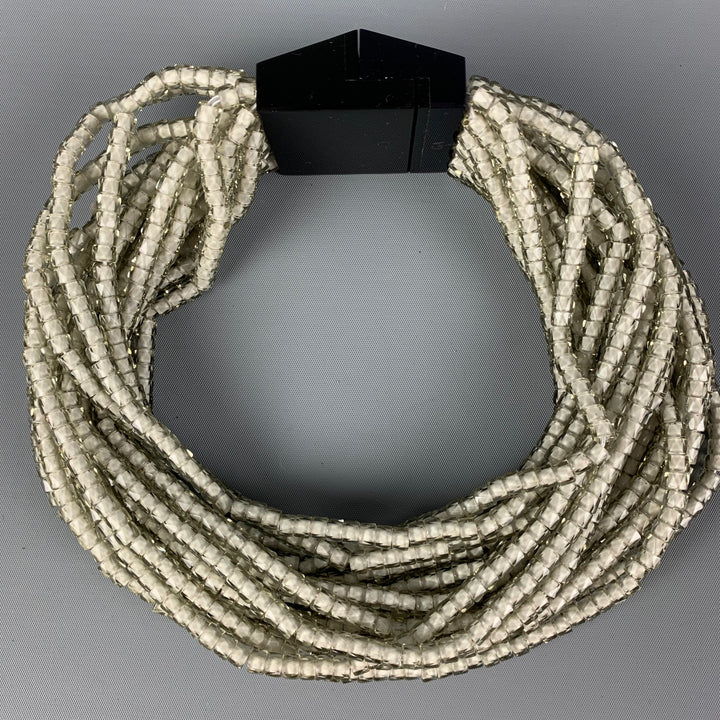 GIORGIO ARMANI Clear Crystal Choker Necklace