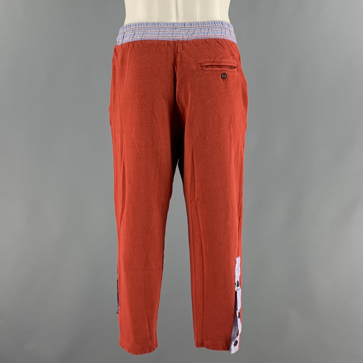 VIVIENNE WESTWOOD Size S Orange Blue Contrast Trim Sweatpants Casual Pants
