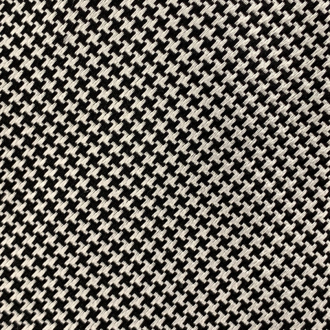 HACKETT LONDON Black & White Houndstooth Silk Tie