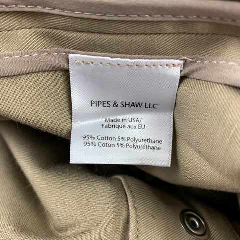 VERONICA BEARD Size 4 Khaki Cotton / Polyurethane Jacket