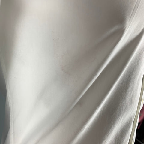 TED BAKER Size 42 White Solid Cotton &  Elastane Button Down Long Sleeve Shirt