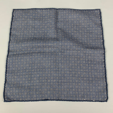 BRUNELLO CUCINELLI Pañuelo de bolsillo con estampado de lunares azul marino