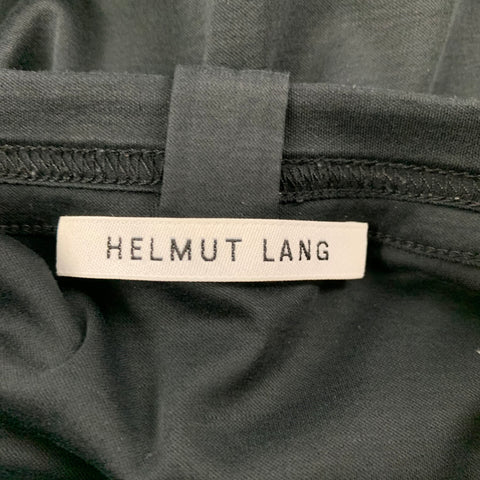 HELMUT LANG Talla Única Vestido Negro Manga Corta
