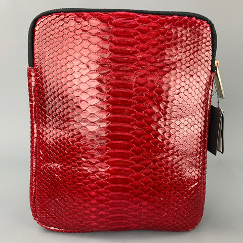 ELISABETH WEINSTOCK Nottingham Red Snake Skin iPad Case