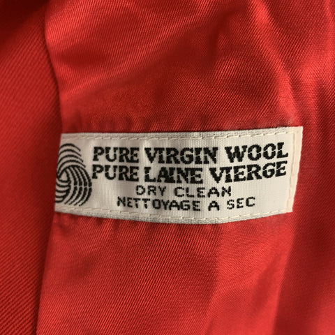 AQUASCUTUM Size 12  Red  Wool Double Brested Blazer