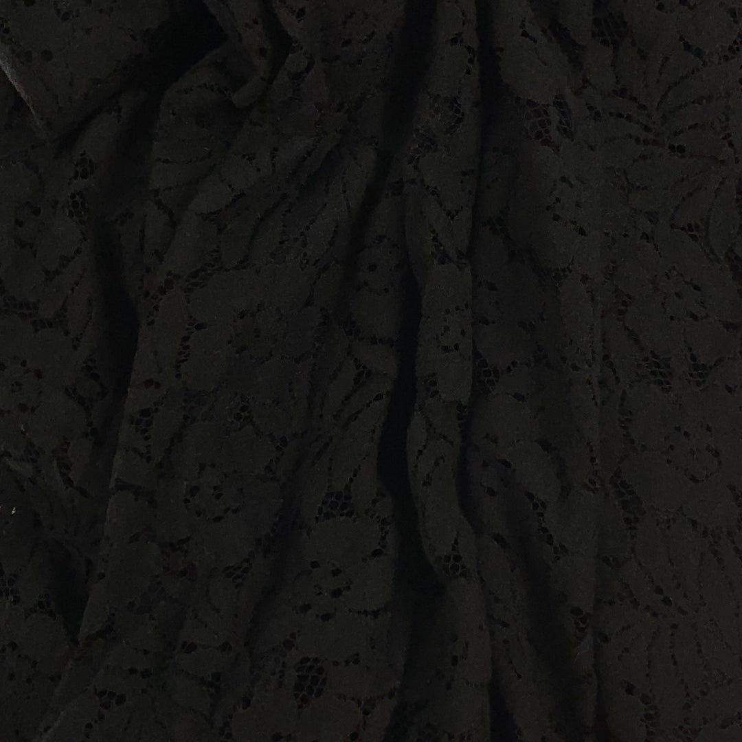 CUSTOM MADE Black Lace Hooded Size One Size Coat