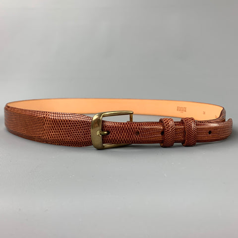 STANLEY KORSHAK Taille Taille 38 Ceinture Lézard Cognac