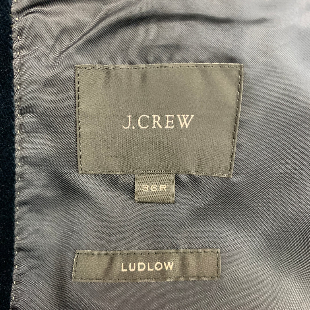 J.CREW Ludlow Size 36 Regular Blue Velvet Notch Lapel Sport Coat