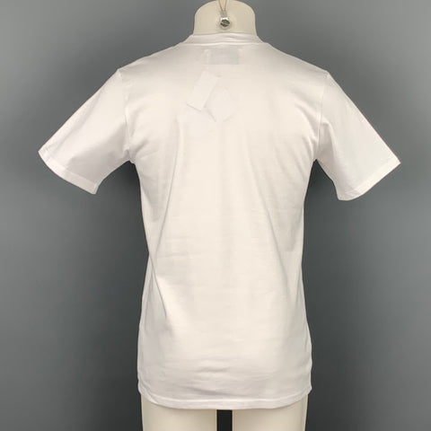 CASABLANCA Taille S T-shirt graphique en coton blanc