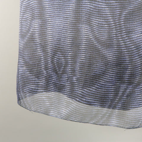 PRADA Taille US 6 / IT 42 Jupe droite crayon Moare en soie bleue