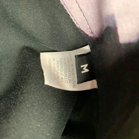 PS by PAUL SMITH Size M Black Print Cotton Button Up White Long Sleeve Shirt