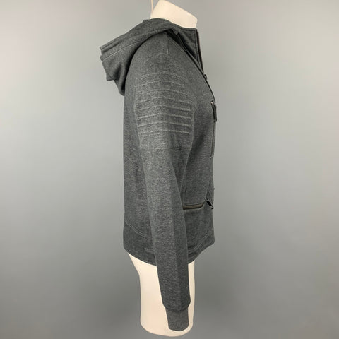 ANTONY MORATO Chaqueta con capucha de mezcla de algodón gris Talla M