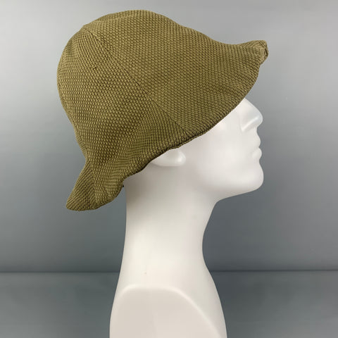 PROSPECTIVE FLOW Olive Woven Cotton Bucket Hat