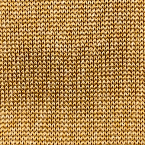 VINTAGE Yellow Knitted Silk Tie