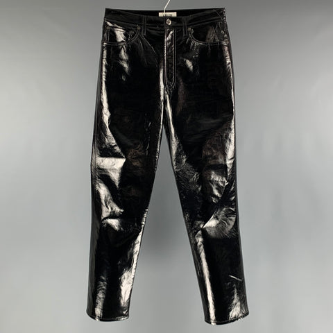 AGOLDE Size 27 Black Solid Jean Cut Casual Pants