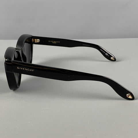 GIVENCHY Black Acetate Cat Eye Sunglasses