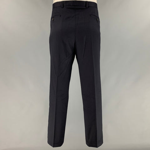 PAUL SMITH Size 42 Navy Wool Cashmere Notch Lapel Suit