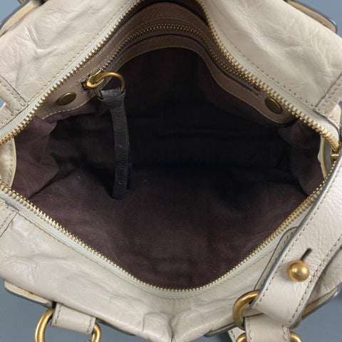 CHLOE Beige Leather Shoulder Bag