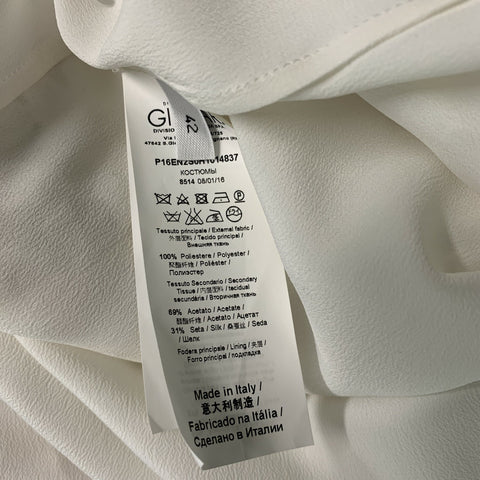 Nº21 Size 6 White Polyester Eyelet Shift Dress