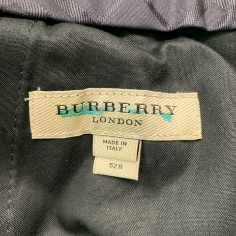 BURBERRY LONDON Size 34 Black Solid Cupro Cotton Tuxedo Dress Pants