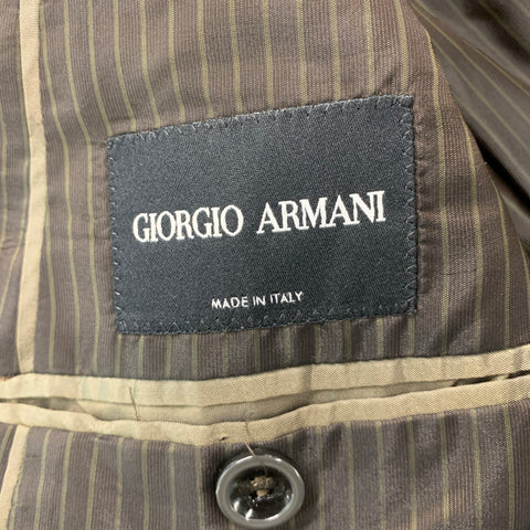 EMPORIO ARMANI Size 40 Grey Charcoal Checkered Angora Sport Coat