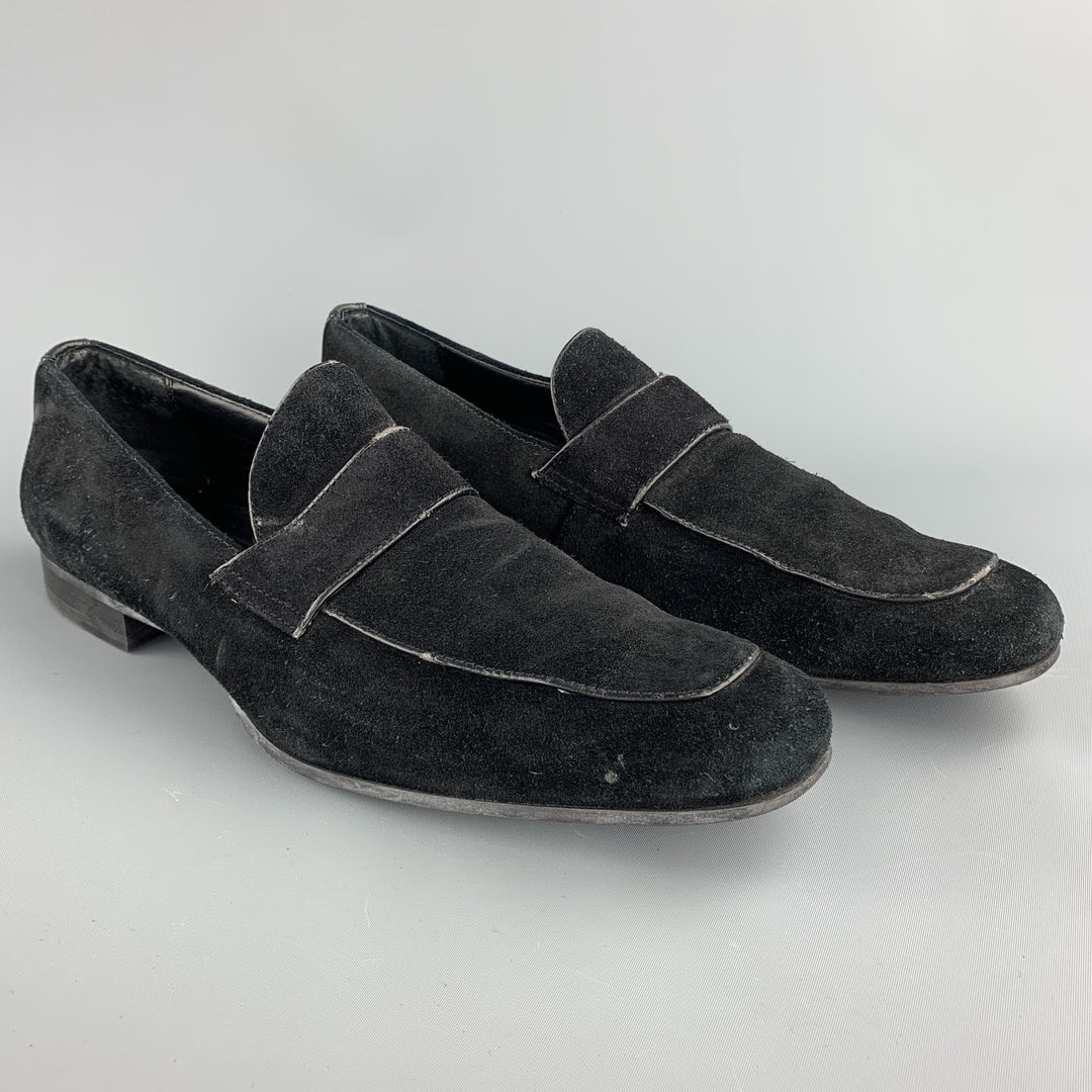 CALVIN KLEIN Size 10 Black Slip On Loafers