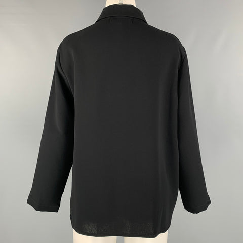 CHRISTOPHER CALVIN Taille M Veste solide en polyester noir