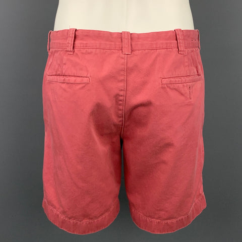 J CREW Stanton Size 32 Rose Cotton Zip Fly Shorts