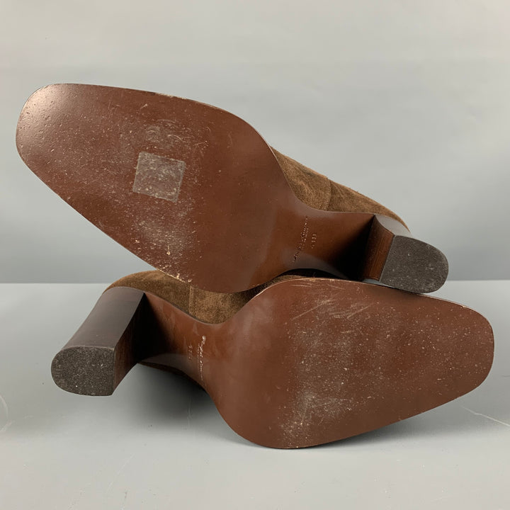 RALPH LAUREN Size 11 Brown Suede Ankle Boots