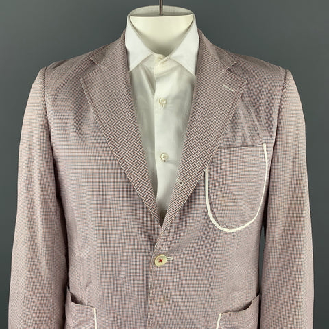 JUNYA WATANABE Size XL Red White Blue Window Pane Cotton Jacket