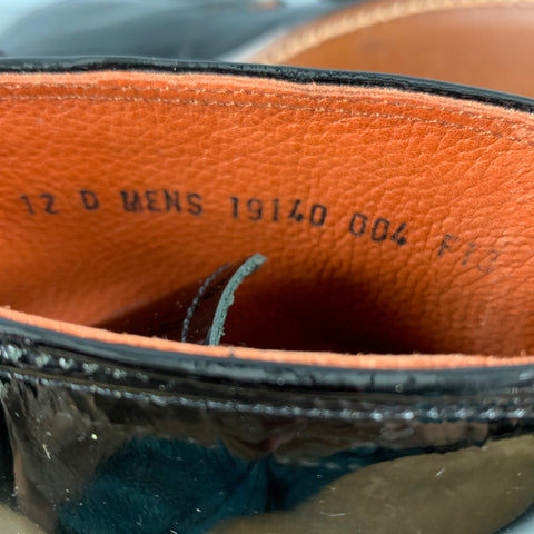 DUCKIE BROWN Talla 12 Botas con cordones de cuero macizo negro