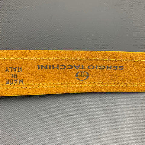 SERGIO TACCHINI Size 38 Yellow Leather Belt